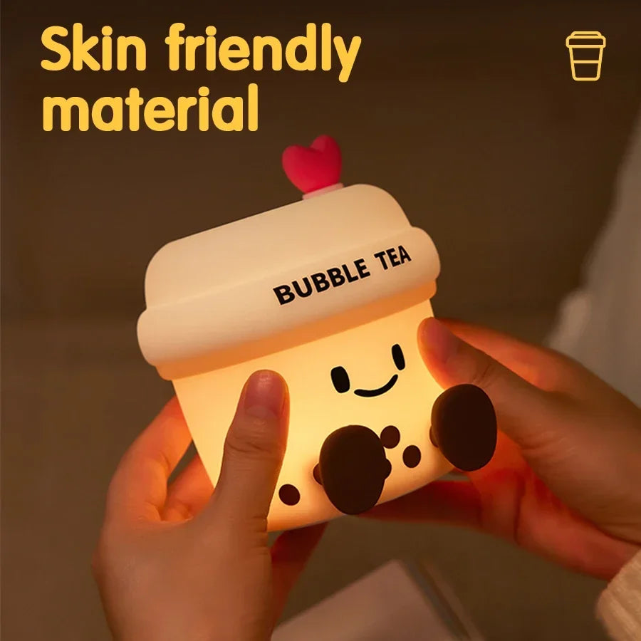 Cute Animal Shape Night Light Soft Silicone Light Bedhead Lamp for Bedroom Kids Birthday Gifts Panda Dog Duck Sloth Elephant