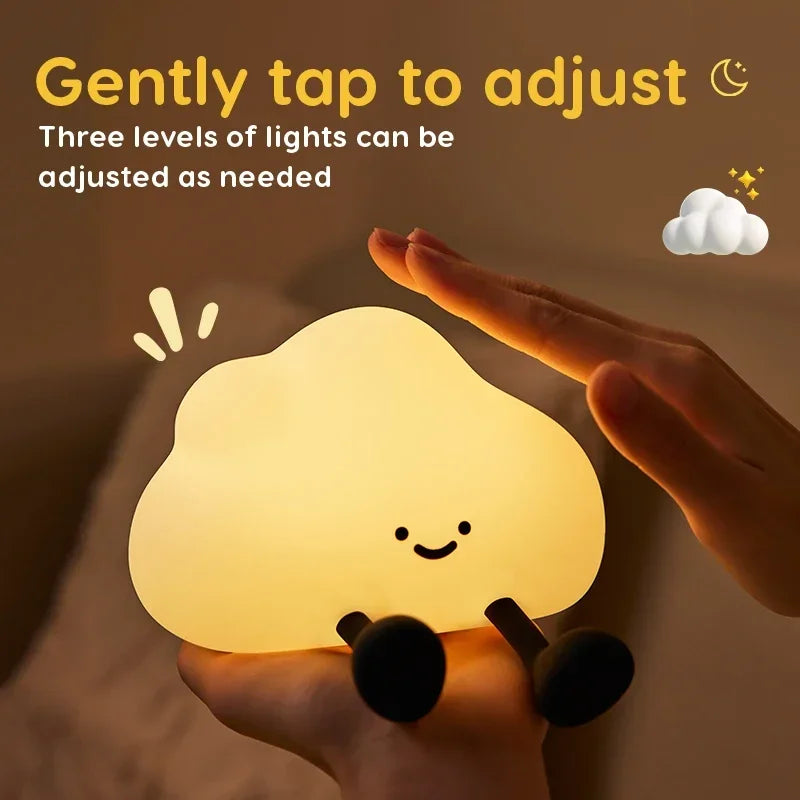 Cute Animal Shape Night Light Soft Silicone Light Bedhead Lamp for Bedroom Kids Birthday Gifts Panda Dog Duck Sloth Elephant