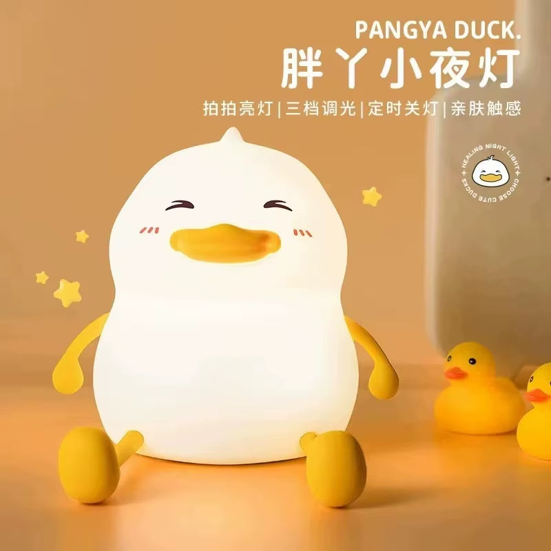 Cute Cartoon Animals Night Light Healing Warm Light USB Accompanying Sleep Night Light for Girl'S/Sisters/Friend Gift