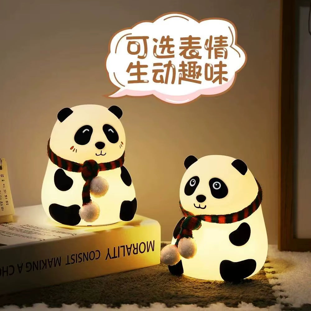 Cute Cartoon Animals Night Light Healing Warm Light USB Accompanying Sleep Night Light for Girl'S/Sisters/Friend Gift