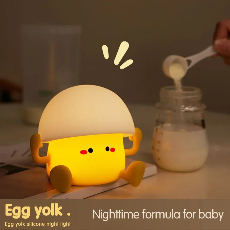 Cute Animal Shape Night Light Soft Silicone Light Bedhead Lamp for Bedroom Kids Birthday Gifts Panda Dog Duck Sloth Elephant