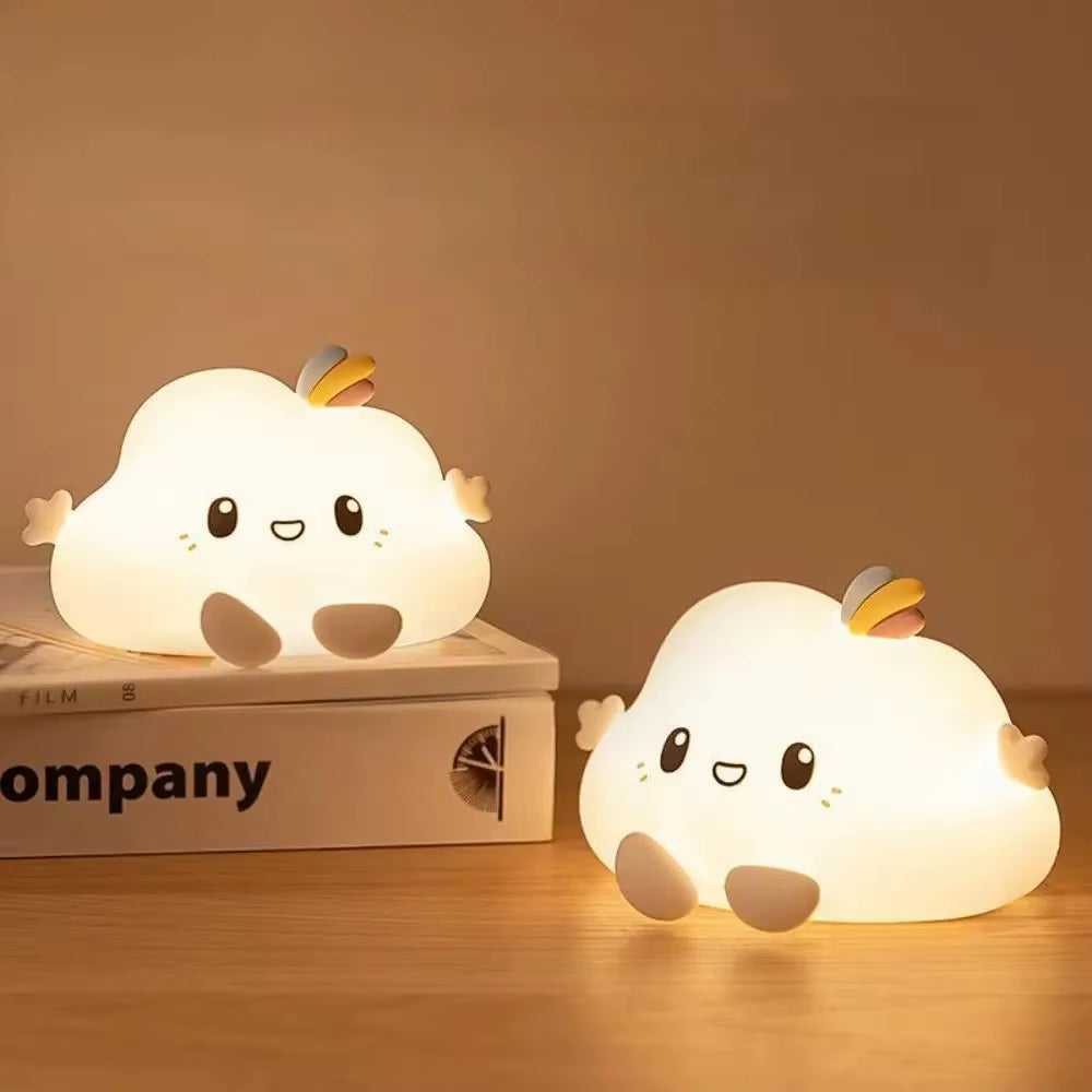 Cute Cartoon Animals Night Light Healing Warm Light USB Accompanying Sleep Night Light for Girl'S/Sisters/Friend Gift