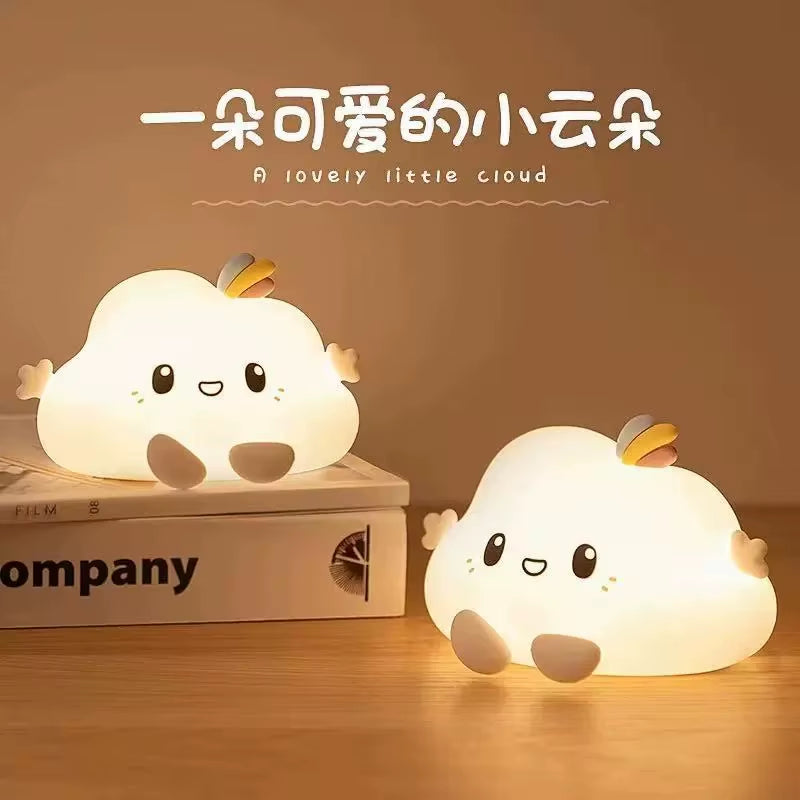 Cute Cartoon Animals Night Light Healing Warm Light USB Accompanying Sleep Night Light for Girl'S/Sisters/Friend Gift